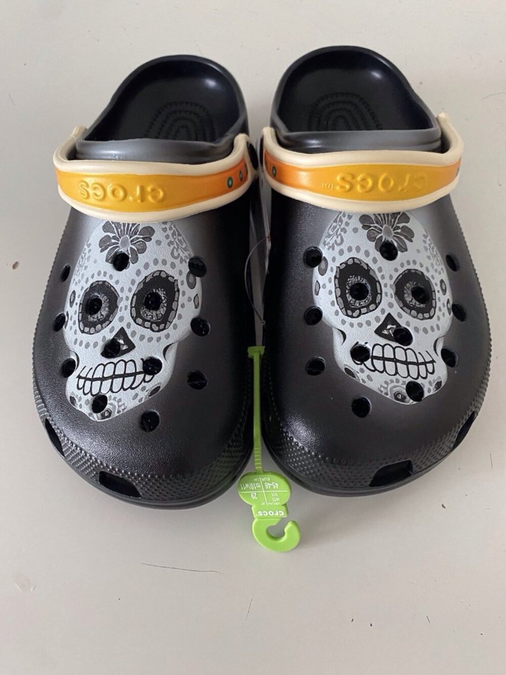 Crocs Day Of The Dead Classic Clogs Skull‎ 212109-0C4 Dia De Muertos Men’s Sz 11
